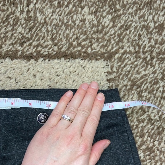 Retrology Gray Tailored Trousers with Subtle Texture - Picture 9 of 12